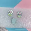 Tulipa Rosa Girassol Resina Acessórios diy Cola Creme Buquê Caseiro Copo de Água Bolo Loja de Sobremesas Patch