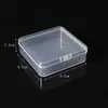 Caixa Quadrada Pequena Transparente Caixa de Joias Caixa Pequena para Brincos de Ouvido Caixa de Armazenamento Mini Brincos Caixa de Joias Portátil Fabricante