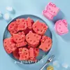 Molde de Gato Kitty Xiaohongshu Cortador de Galletas de Sandía de Grado Alimenticio Herramienta de Prensa DIY para Hornear en Casa