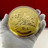 Moneda de Oro Shuibei Personalizada Regalo del Día del Padre Moneda de Oro Puro 999 Barra de Oro de 50mg Adorno Regalo de Aniversario Cumpleaños