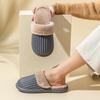 Pantuflas de Algodón Impermeables Desmontables para Mujer en Invierno Calientes de Interior Otoño e Invierno Hogareñas Peludas de Pareja Hogar Antideslizantes Pantuflas de Algodón para Hombre