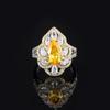 2023 Nuevo Anillo transfronterizo TikTok venta caliente micro diamante incrustado anillo abierto de alta gama Dama anillo estilo corte retro