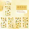 Pegatinas de Flores para Plantas de Mascotas Picking de Luz Serie Qingyu Retro Material de Decoración para Manualidades DIY Pegatinas Transfronterizas