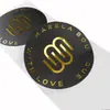 Marca de botella de lujo personalizada autoadhesiva de vinilo de alta calidad plata repujada impermeable personalizada lámina de oro