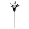 Decoraciones de Halloween Transfronterizas, Accesorios de Ramo de Recortes Creativos de Calabaza con Cráneo de Plumas, Decoraciones para Fiestas en Casa