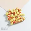 Accesorios para Joyería Cuentas Redondas de Cerámica con Agujero Grande Pulsera Materiales para DIY Cuentas Espaciadoras de Agujero Recto Accesorios para Ropa Cuentas Sueltas Bañadas en Esmalte
