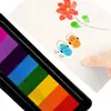 Tinta para Huellas Infantiles de Ocho Colores Almohadilla Larga para Pintar con los Dedos Almohadilla de Tinta para Diario Personalizado Sello de Goma Almohadilla de Tinta de Colores