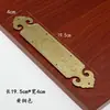 Antigüedad China Latón Puro Protectores de Esquina de Barra Recta Caja de Joyería Gabinete de Madera de Alcanfor Soportes de Esquina Decorativos de Cobre Protectores de Esquina Flores de Esquina