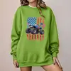 Sudadera de Cuello Redondo de Comercio Exterior Transfronterizo con Estampado de Monster Truck Americano, Venta al por Mayor para Comercio Electrónico Amazon y Wish