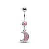 Serie Rosa de Venta Caliente Transfronteriza Anillos para Ombligo de Mariposa de Acero Inoxidable y Joyería para Piercings Suministro de Fábrica al por Mayor
