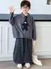 Conjunto de Roupa de Primavera para Meninos 2026 Novo Estiloso Infantil Moda de Primavera Conjunto de Duas Peças Tendência Casual Esportivo para Menino