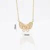 Collar de Mariposa de Diamante Completo Bestseller Cruzado para Mujer Cadena de Clavícula Chapada en Oro de Cobre Zirconia Micro-incrustada Europea y Americana Joyería de Alto Nivel
