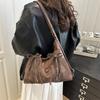 2025 Nuevo Bolso de Hombro Doble de Moda con Lazo Estilo Coreano para Mujer Bolso Tote Casual de Nicho Grande para Mujer