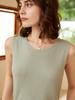 Camisola de cachemira estilo lujo estático minimalista para mujer, suéter ligero de cachemira para usar debajo, moderno de alta gama