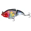Lingyue Nuevo Modelo 2 Secciones Minnow Flotante 70mm 9.5g Señuelo Cebo Duro Pesca en Mar Señuelo de Imitación