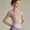 Celebridade da Internet Treinamento Profissional Fitness Yoga Top Feminino Slim Fit Secagem Rápida Camisa Esportiva de Manga Curta para Mulheres