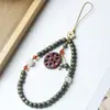 Nuevo Pulsera de Sándalo Verde Argentino Estilo Chino con Ágata Gris Cinco Sutras para Hombres y Mujeres Pulseras de Juguete de Madera Venta al por Mayor