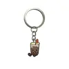 Chaveiro Criativo de Borracha Macia PVC Desenho Animado Gato de Gelatina Fofo Pingente de Bolsa Ornamento para Chave de Carro Pequeno Presente