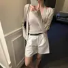 Chaleco de Punto con Cuello Halter en V Retro Francés + Cárdigan de Punto Chaqueta Pequeña para Mujer Ins2026 Corea Primavera Temprana Nuevo