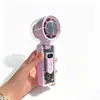 Ventilador de Mano Portátil Plegable para Camping con Luz LED, Refrigeración por Turbina de Alta Velocidad, Compresión de Hielo, Enfriador de Aire USB para Colgar en el Cuello, Batería de Larga Duración