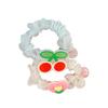 Cuerda de Cuentas Estilo Coreano para Niñas Lazo para el Cabello de Niña Anillo para el Cabello de Gusano Pequeño de Fruta de Dibujos Animados Accesorios para el Cabello de Flor para Moño de Bola de Niña