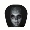 Capa de encosto de cabeça de carro com design de fantasma de terror, fronha de carro, capa de assento à prova de poeira, pode ser personalizada com sua própria imagem como capa de apoio para cabeça e pescoço