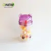 Pote Plástico para Alimentos Pet 350ml Pote Plástico para Lanches Infantis Doce Biscoito Lanche Garrafa Plástica Desenho Pote Plástico
