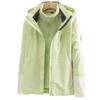 Jaqueta Três em Um Rígida para Uso Externo Feminina, Destacável, À Prova de Vento, Impermeável, Forrada com Fleece, Acolchoada, Adequada para Trekking e Montanhismo, Também Disponível para Homens