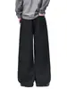 Maple House Roupa Masculina / Primavera Novo Estilo Americano Faca Curva Solto High Street Calça de Perna Larga Jeans Masculino Calça Reta Calça Longa