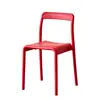 Silla de Plástico para Exteriores Silla con Respaldo Engrosado Silla de Ocio Comercial para el Hogar Silla de Comedor Moderna Simple Exterior de Ocio