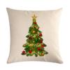 Funda de cojín de lino serie Papá Noel y árbol de Navidad transfronterizo AliExpress Amazon eabyI809