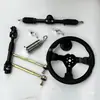 Acessórios para Karting de Motocicleta Elétrica de Quatro Rodas DIY 32-42CM Caixa de Direção Coluna de Direção Volante Barra de Direção Junta Esférica