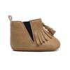 Sapatos Novos Personalizados para Bebê, Sapatos da Moda Retro com Franjas para Crianças Pequenas de Outono e Inverno, Botas Curtas Casuais Transfronteiriças com Solado de Borracha para Bebê