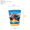 Amazon Vajilla para Fiesta Temática de Camioneta Monstruo Transfronteriza, Plato de Papel, Servilleta, Suministros Decorativos para Fiesta