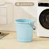 Juego de Cubo de Agua para el Hogar, Lavabo, Cucharón de Agua, Cubo de Plástico Engrosado, Gran Capacidad, Uso Doméstico, Set de Tres Piezas para Baño en Dormitorio de Estudiantes