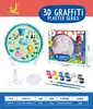 Disco de Pintura de Yeso para Niños Simulación DIY con Diseño de Triceratops, Juguete Creativo de Graffiti para Niños y Niñas