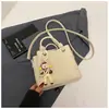 Bolso Pequeño de Aspecto Elevado, Moderno y Elegante para Mujer 2025 Nuevo Bolso Cruzado de Verano, Bolso de Mano Exquisito, Bolso Tipo Cubo