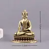 Latón Puro Buda Sakyamuni y Buda de la Medicina Artículos Vintage Antiguos Decoración del Hogar Escritorio Mascota de Té Manualidades Pequeños Adornos