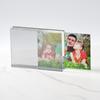 Soporte de Mesa para Tarjetas de Acrílico Marco de Fotos de Acrílico a Prueba de Manipulación Ps Pantalla Completa Marco de Fotos Transparente de Alta Definición para Uso Doméstico