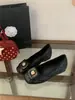 Zapatos Bailarinas Franceses con Plataforma Interna de 3 cm Inspirados en Chanel para Mujer, Colección Primavera 2026, Zapatos Mary Jane Estilo Hada para Combinar con Vestidos