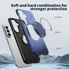 Comércio Exterior Adequado para Capa de Celular com Suporte Samsung A57 Rotação 360 Sucção Magnética para Carro Duas em Uma Capa Protetora Anti-Queda S25U
