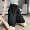 40-150kg Shorts Texturizados Extra Grandes para Mujer Verano Delgados Cintura Elástica Sueltos Pierna Recta Plisados Pantalones Frescos