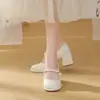 Zapatos de Mujer Suaves y Elegantes que Combinan Bien con Faldas, con un Toque de Lujo y Comodidad, con Punta Cuadrada, Apertura Baja y Tacones Gruesos. Nuevo Modelo para Primavera/Verano 2025