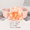 6 cm de largura estilo coreano flor decorativa grande selo de cintura elástico cinto largo feminino elegante saia all-match suéter