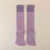 2027 Venta Caliente Primavera Otoño Calcetines de Yoga de Cinco Dedos para Mujer Calcetines de Pantorrilla Gel Antideslizante Danza Pilates Calcetines Deportivos