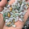 Jade A artículos hielo glutinoso tres colores jade calabaza artesanía tejida jade joyería al por mayor Partes de jade Fábrica Sihui