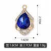 Las gemas KC de gota de agua dorada se pueden mezclar y combinar para colgantes, pulseras, collares y accesorios de joyería transfronterizos.; Los productos de bricolaje son vendidos directamente por el fabricante