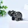 Cristal Natural Pedra Semi-preciosa 1,5 polegada Ornamentos de Elefante Decoração Esculpido à Mão Venda Quente Transfronteiriça Presentes Atacado