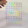 Filme Laser Estrela de Cinco Pontas Letreiro Adesivo Decoração Colorido Laser Adesivo Instantâneo Amazon Atacado