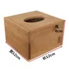 Caja de Pañuelos de Bambú y Madera Caja de Almacenamiento Hotel KTV Puede Imprimir Logo Publicidad Caja para Servilletas Almacenamiento Hotel Restaurante Caja de Pañuelos